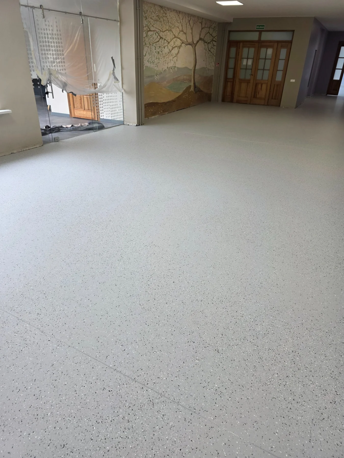 Komercinių patalpų liejama danga